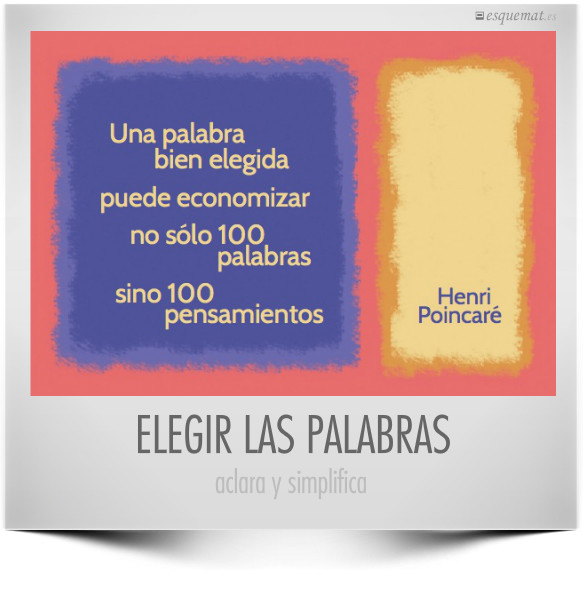 ELEGIR LAS PALABRAS