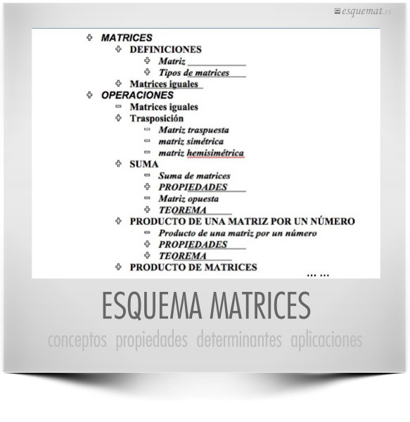 ESQUEMA  MATRICES