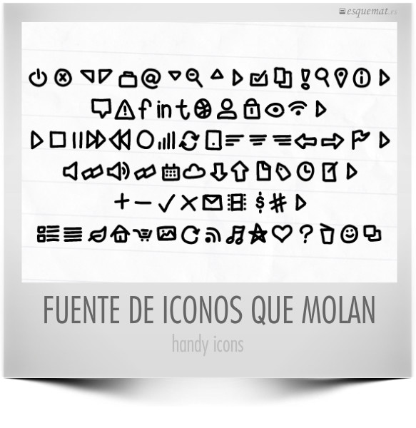 FUENTE DE ICONOS QUE MOLAN