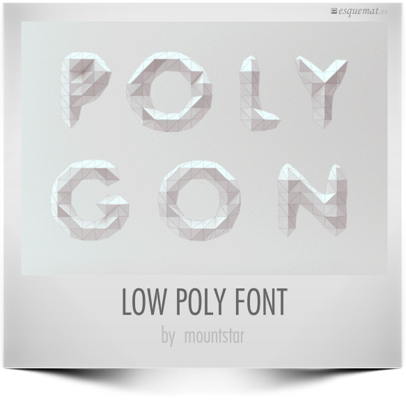 LOW POLY FONT
