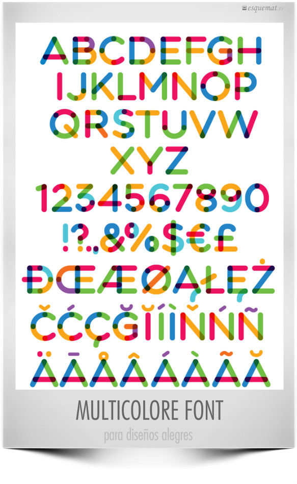 MULTICOLORE FONT