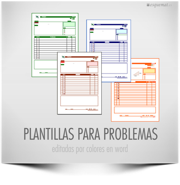 PLANTILLAS PARA PROBLEMAS