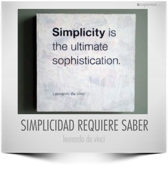 SIMPLICIDAD REQUIERE SABER